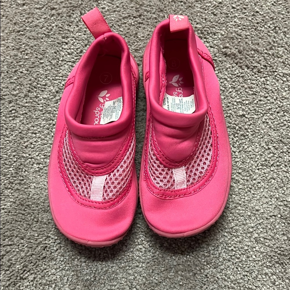 i play. Pink Water Shoes with Mesh Panels and Protective Toe Cap